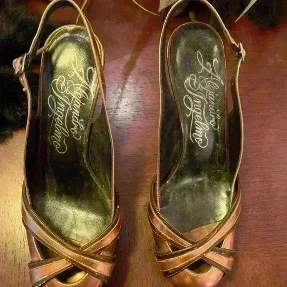 Alejandro Ingelmo Pewter Metallic Platform Size 37 - Picture 2 of 4